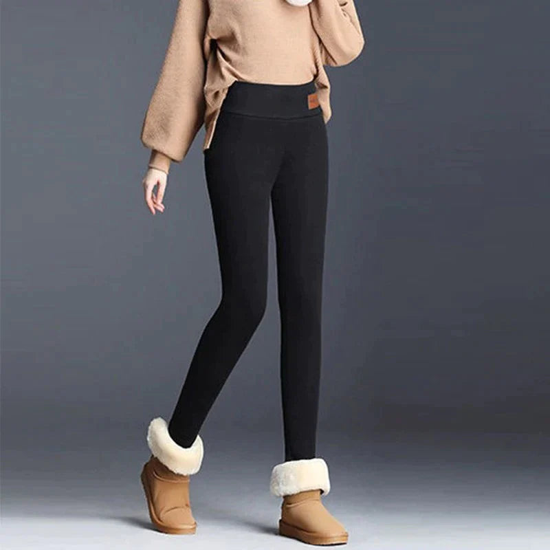 CHRLEISURE Womens Winter Warm Fleece Lined Leggings - Thick Velvet Tights  Thermal Pants