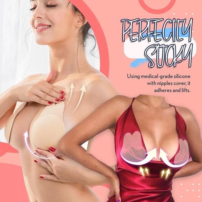 2 Responses to Sticky Bra Strapless Backless Gathering Bra Invisible  Reusable Self Adhesive Bra for Party Wedding L/XL 