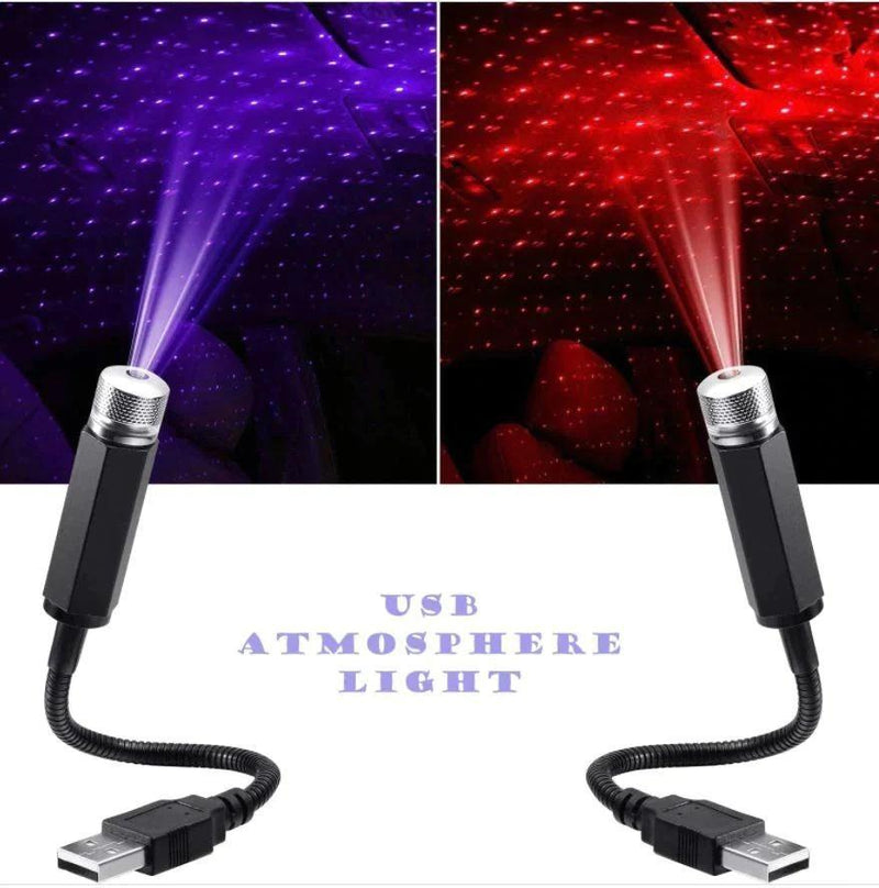 Car usb atmosphere store ambient star light